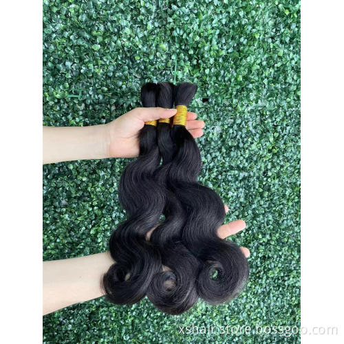 Wholesale 10a Unprocessed Virgin Human Brazilian Body Wave 3 Bundles Virgin Human Hair Weave Bundles For Black Woman
